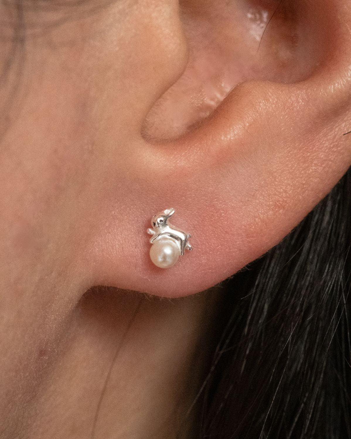 Yue Yue Pearl Piercing - Sterling Silver