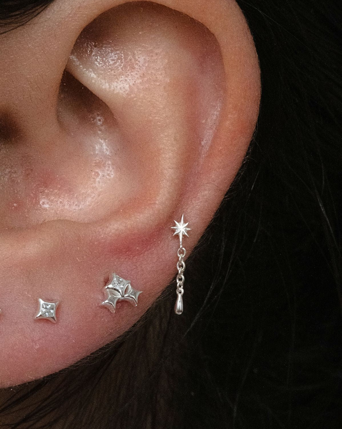 Hoshi Starburst Chain Stud