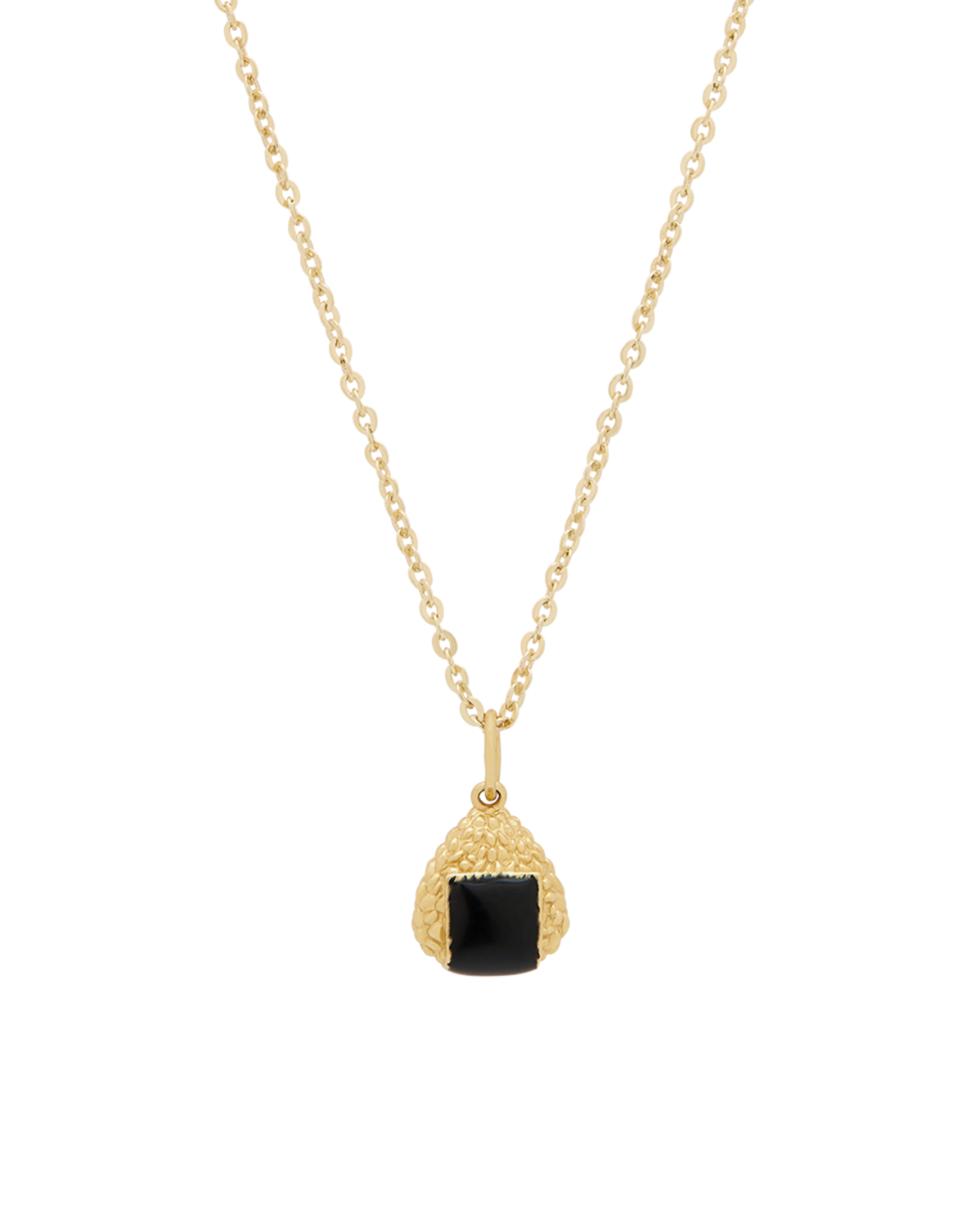 Solid Gold Chihiro's Onigiri Pendant