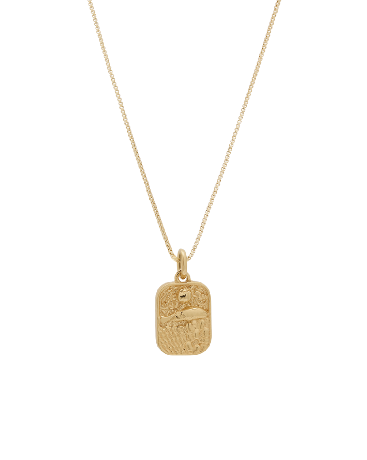 Solid Gold Mei’s Bento Box Pendant