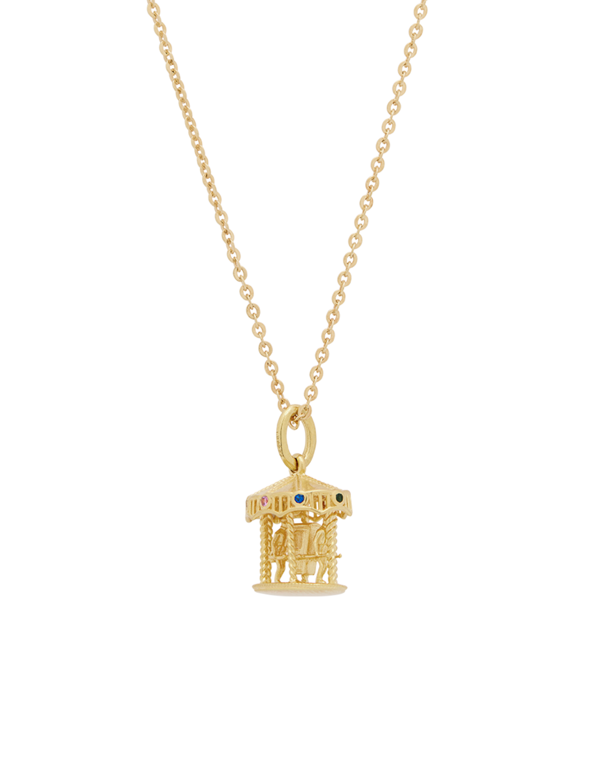 Solid Gold Merry Go Round Pendant