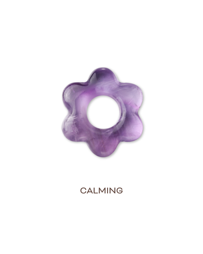 Rina Flower Charm - Amethyst