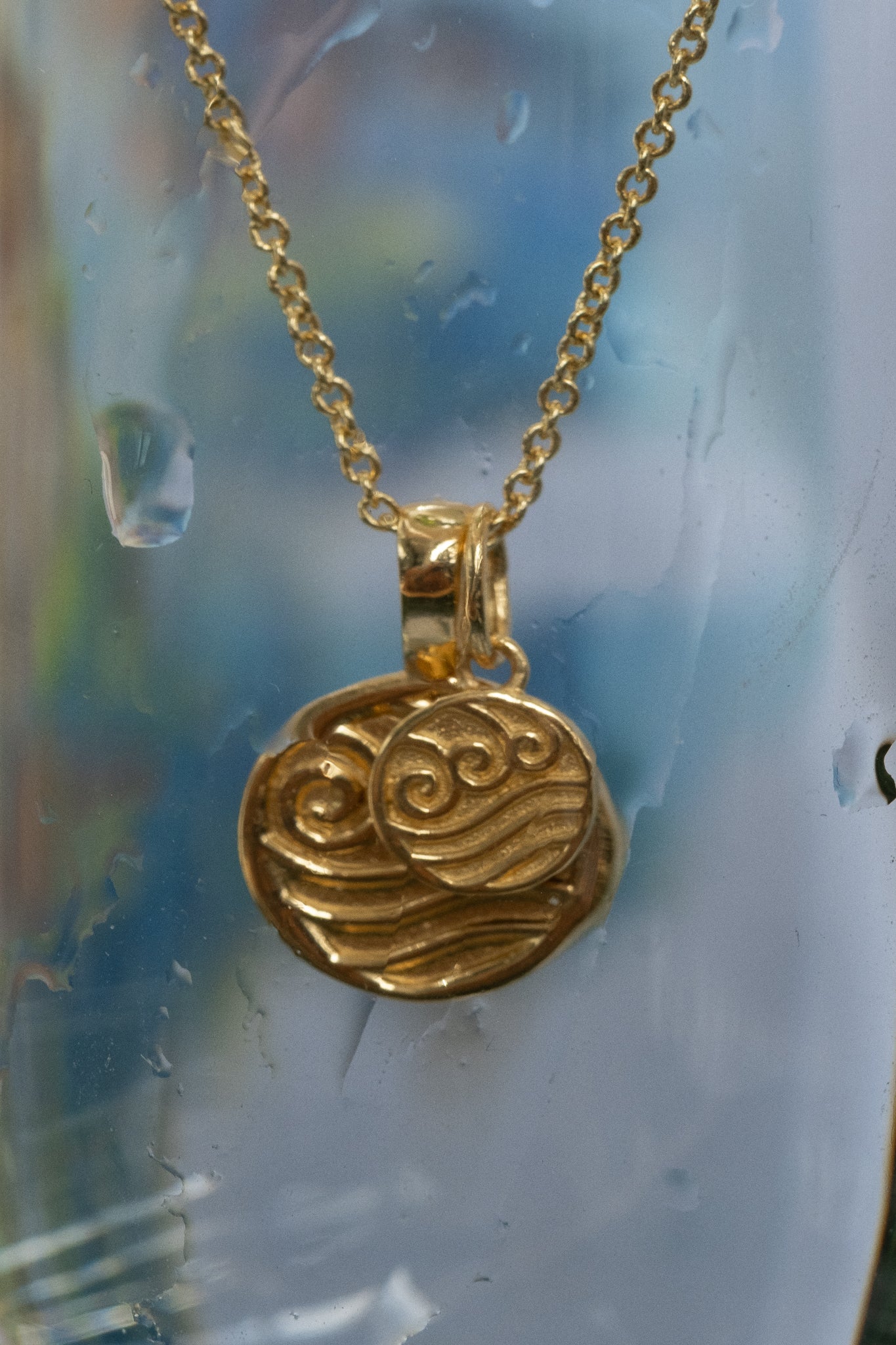 Solid Gold Waterbender Charm