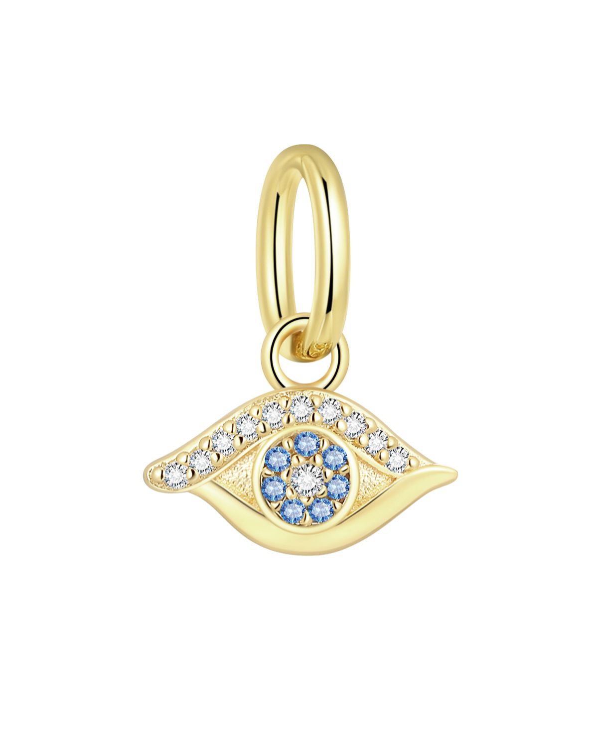 Solid Gold Gojo Evil Eye Charm