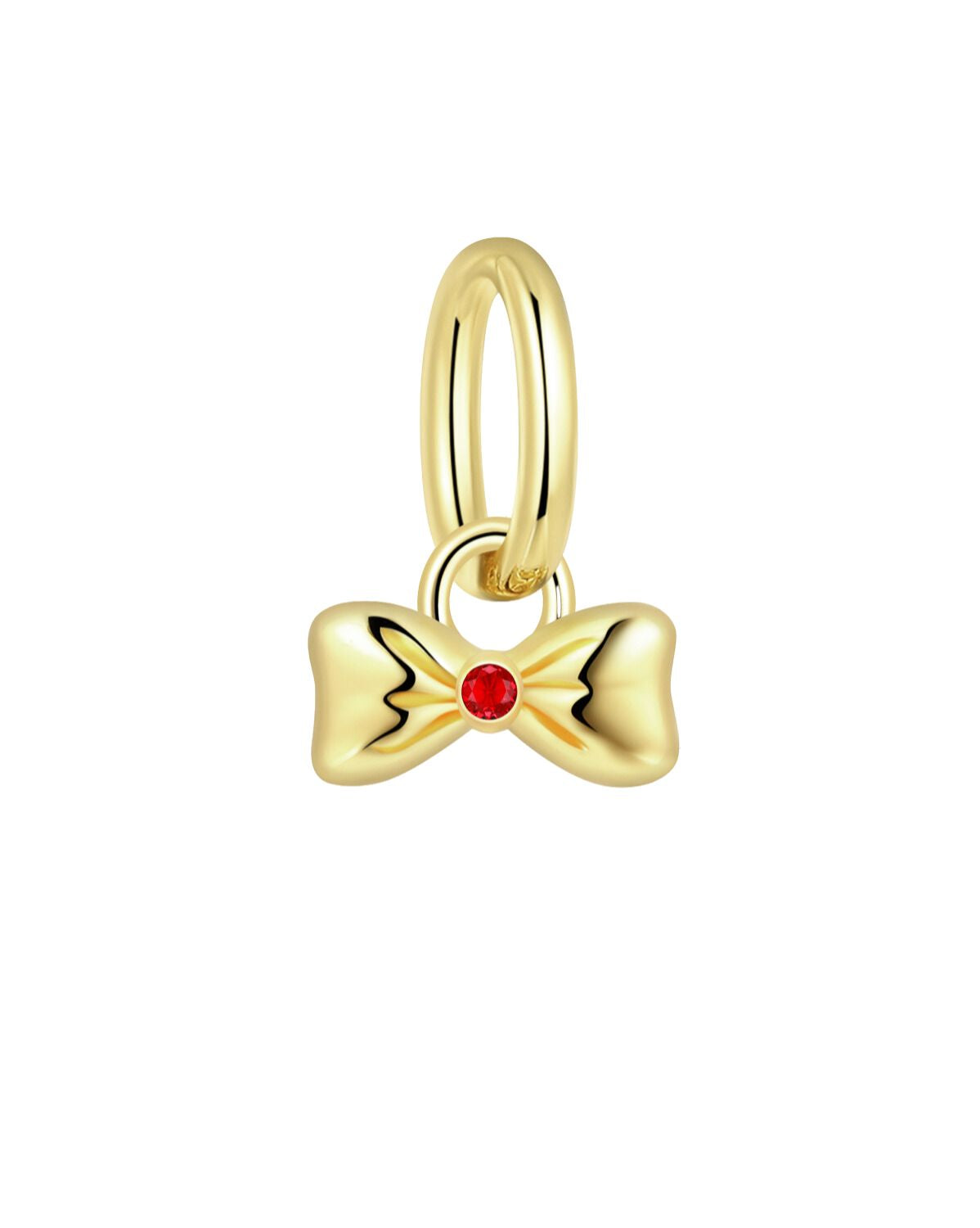 Solid Gold A Witch's Bow Charm