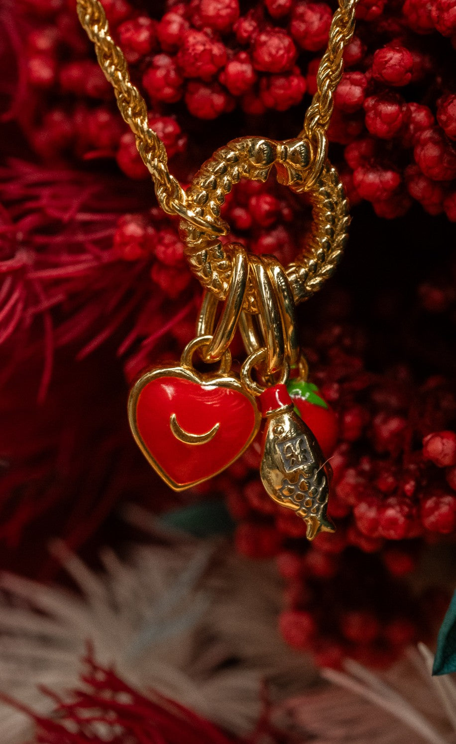 Solid Gold Sailor Moon Heart Charm