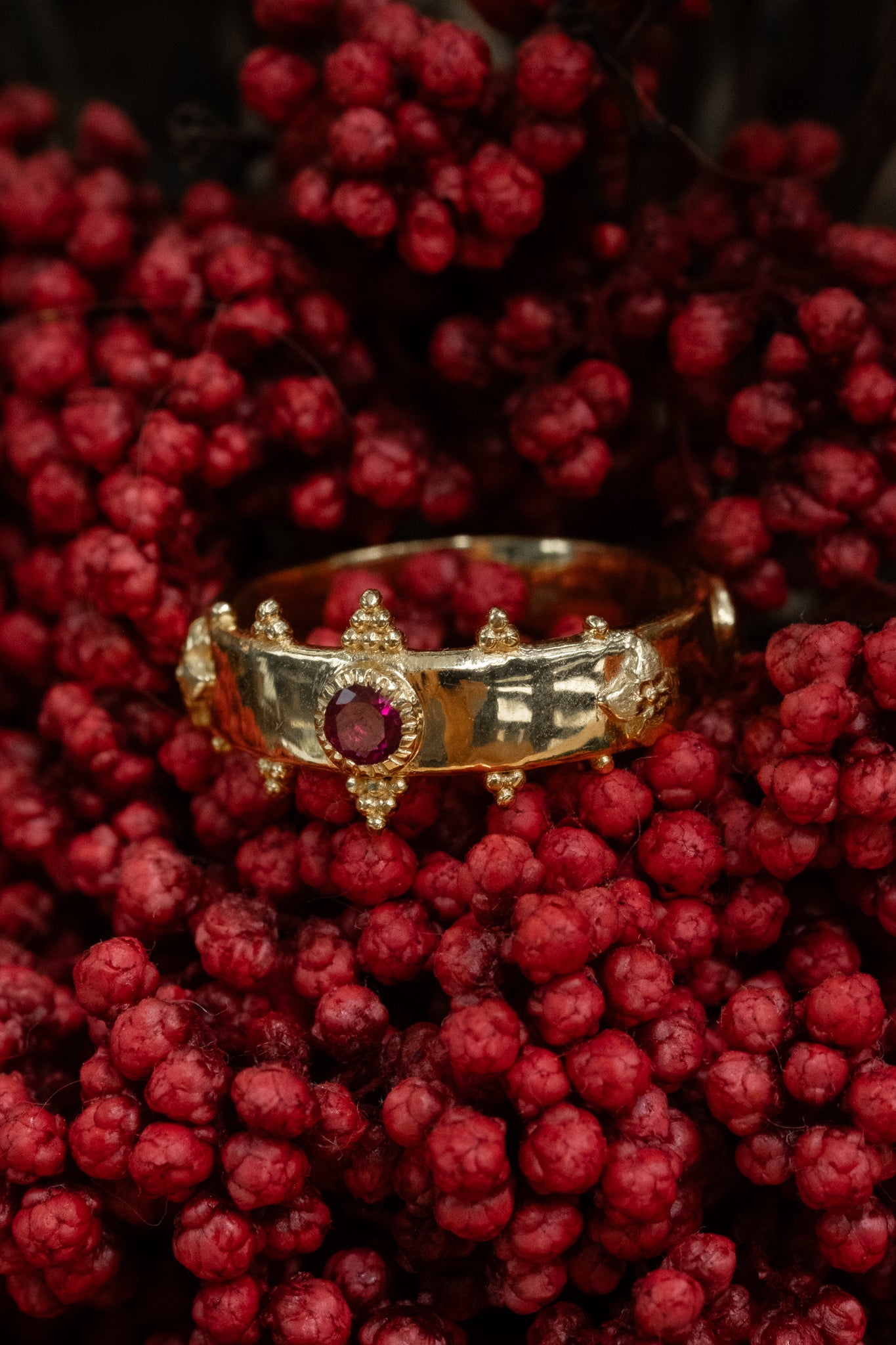 Solid Gold Howl Crown Ring