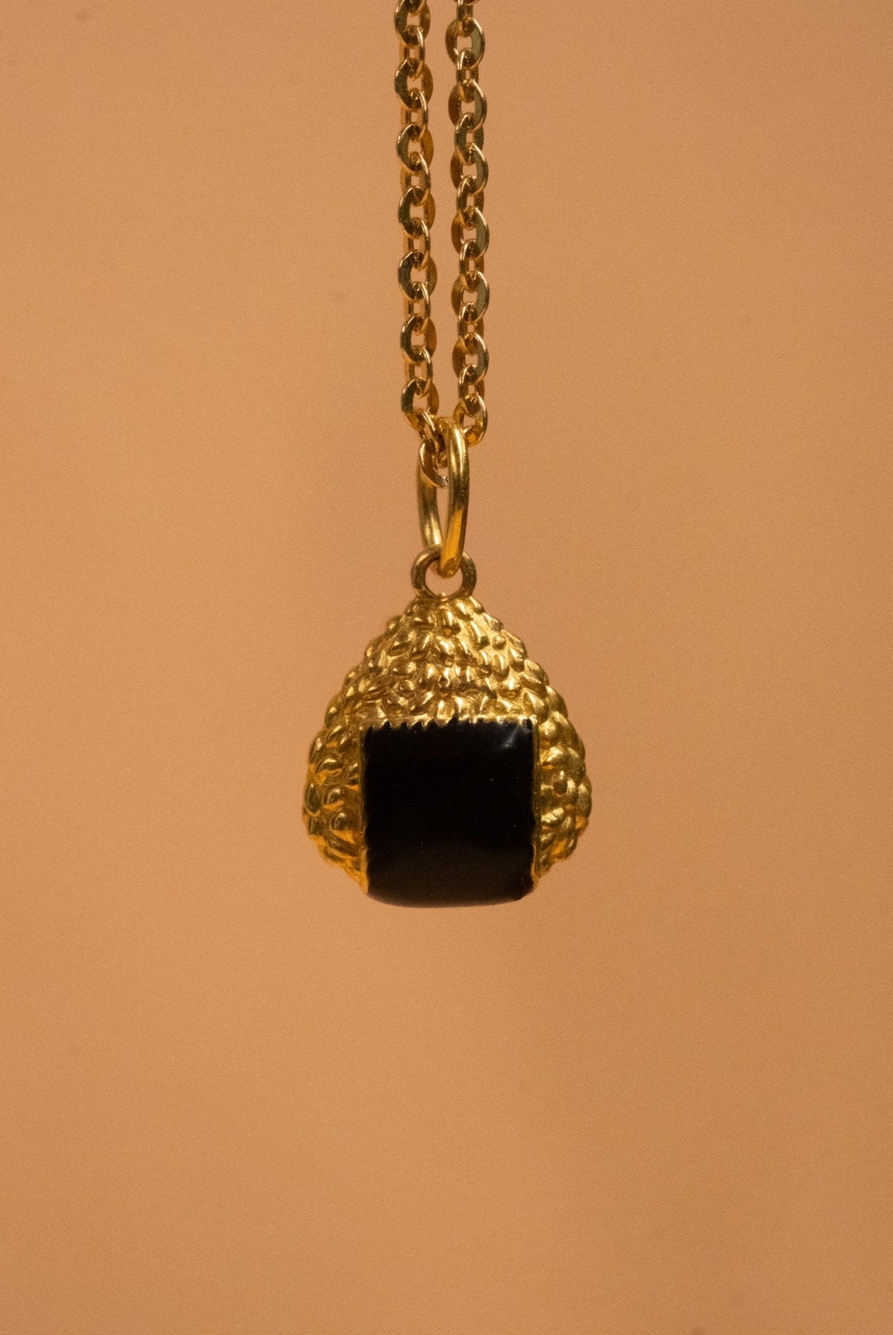 Solid Gold Chihiro's Onigiri Pendant
