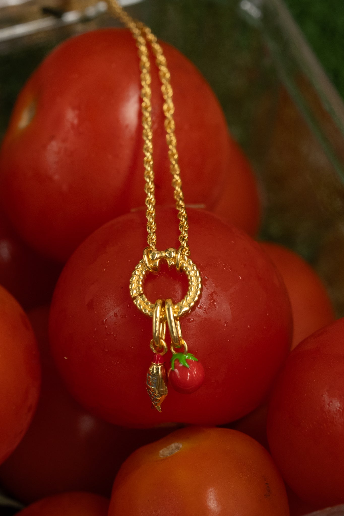 Solid Gold Soy Sauce Fish Charm