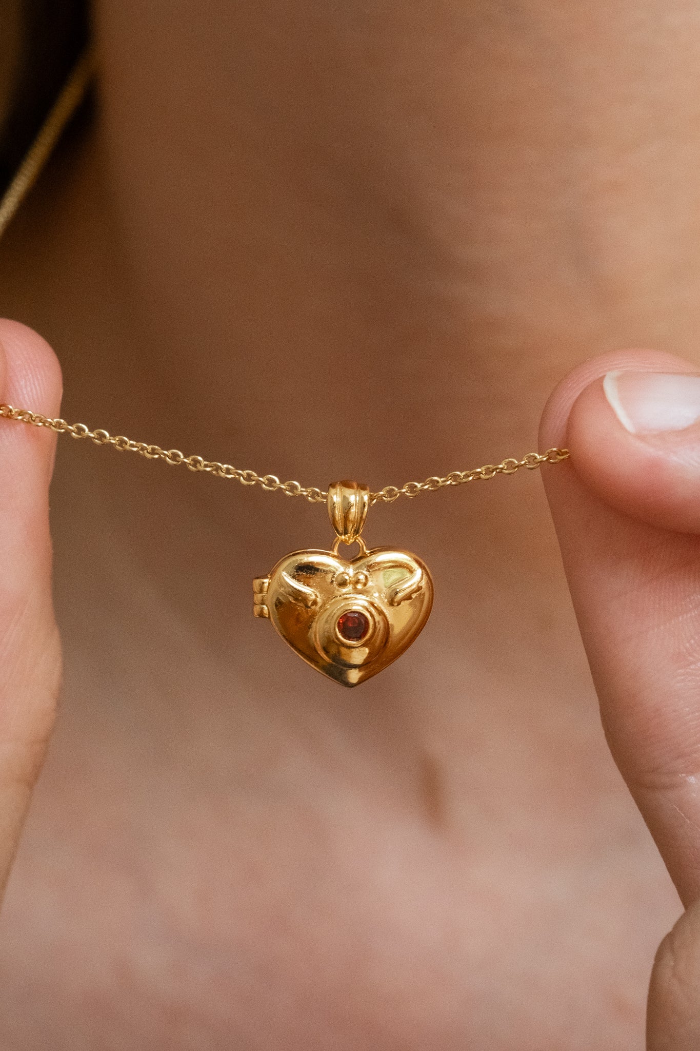 Solid Gold Sailor Moon Brooch Locket