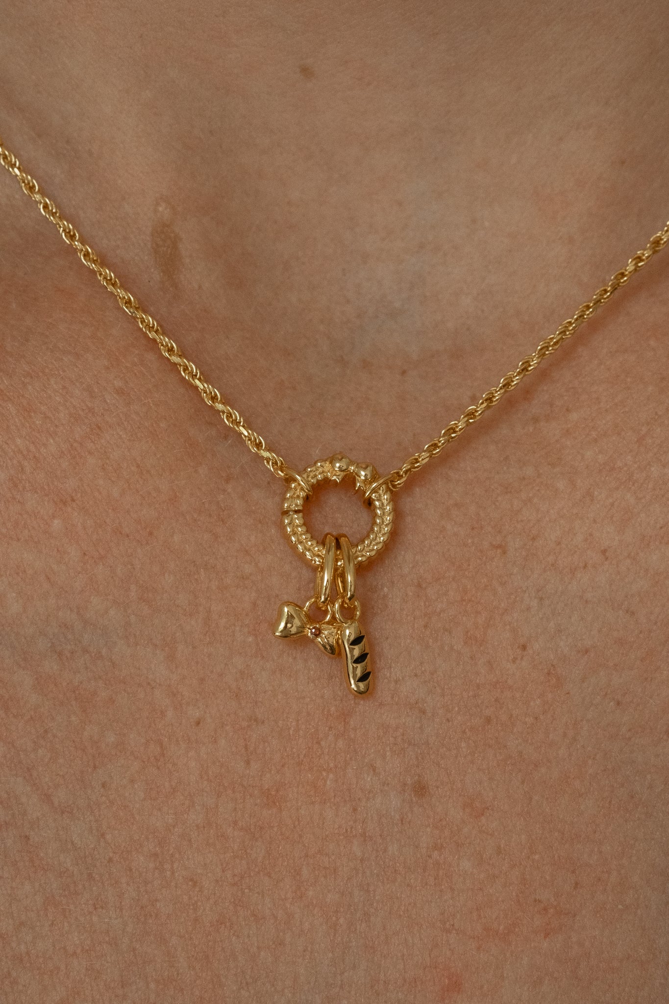 Solid Gold Baguette Charm