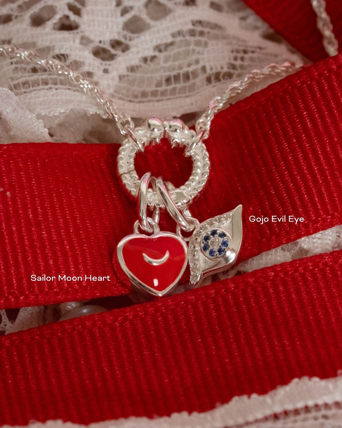 Kiki Carabiner Necklace - Sterling Silver (Build Your Own)