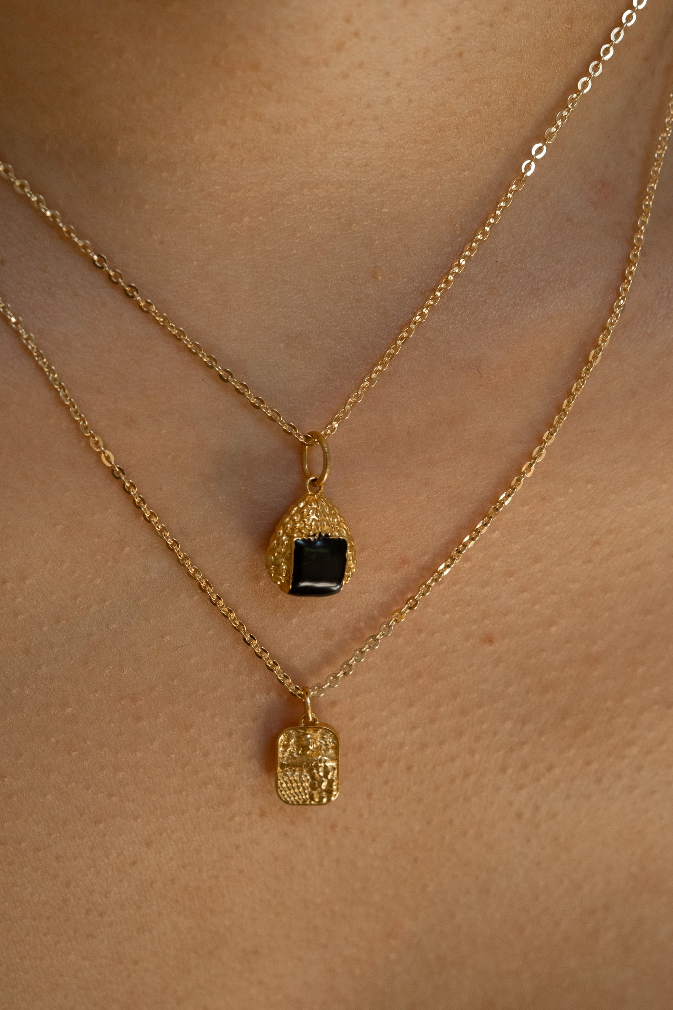Solid Gold Chihiro's Onigiri Pendant