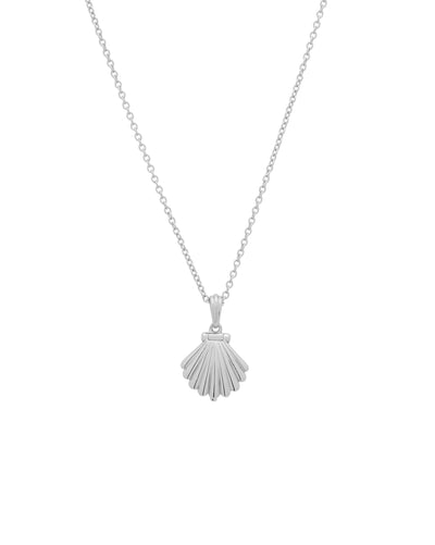 Ariel Shell Engravable Locket Necklace - Sterling Silver (PRE-ORDER)