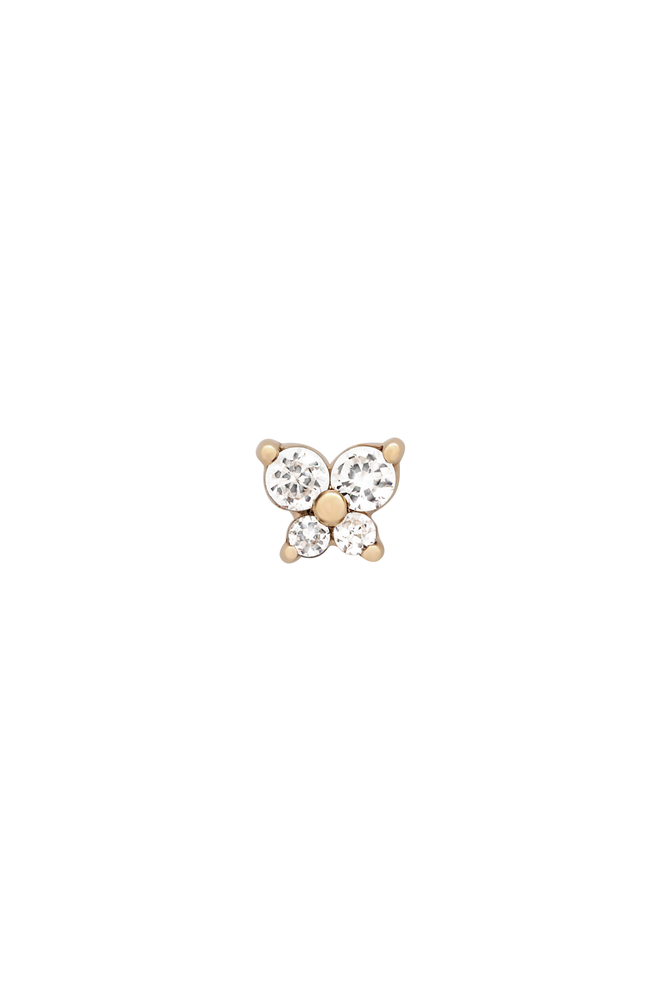 9K Solid Gold Cho Butterfly Single Stud