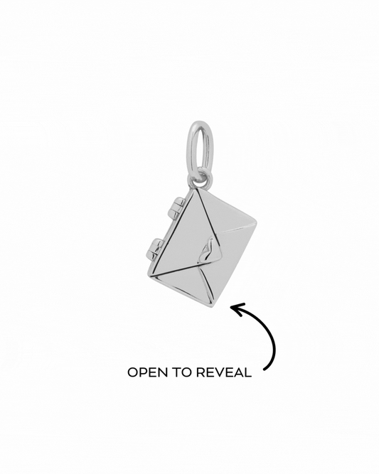 Love Letter Engraved Pendant - Sterling Silver