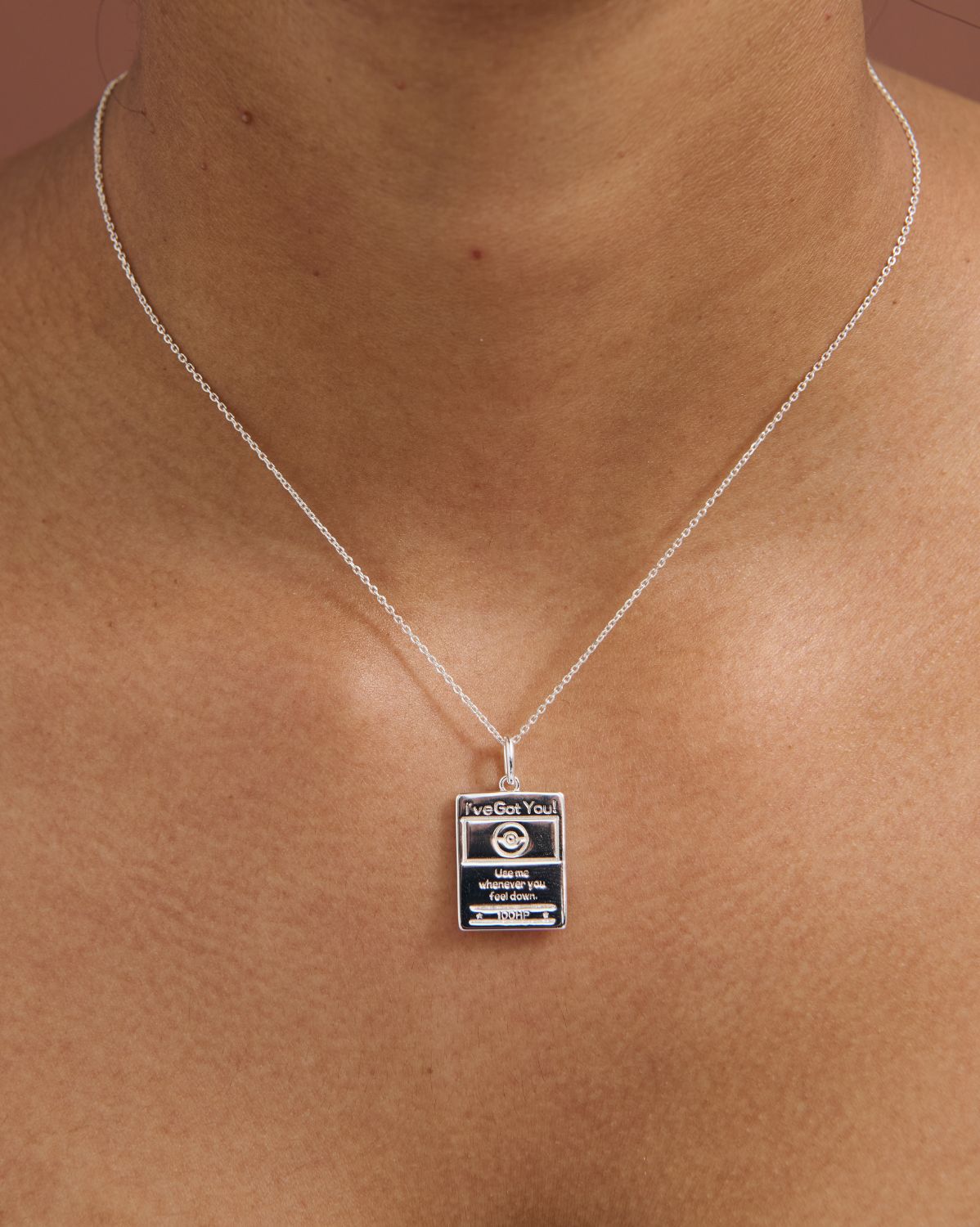 Pokemon Trading Card Pendant Necklace - Sterling Silver