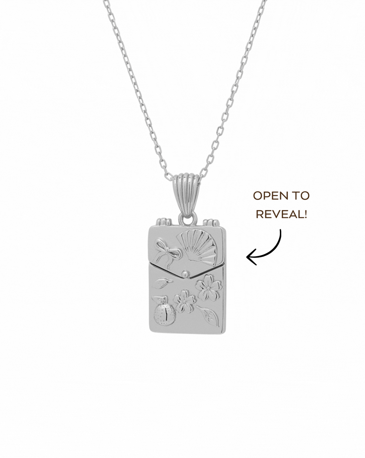Always Lucky Red Pocket Necklace - Sterling Silver