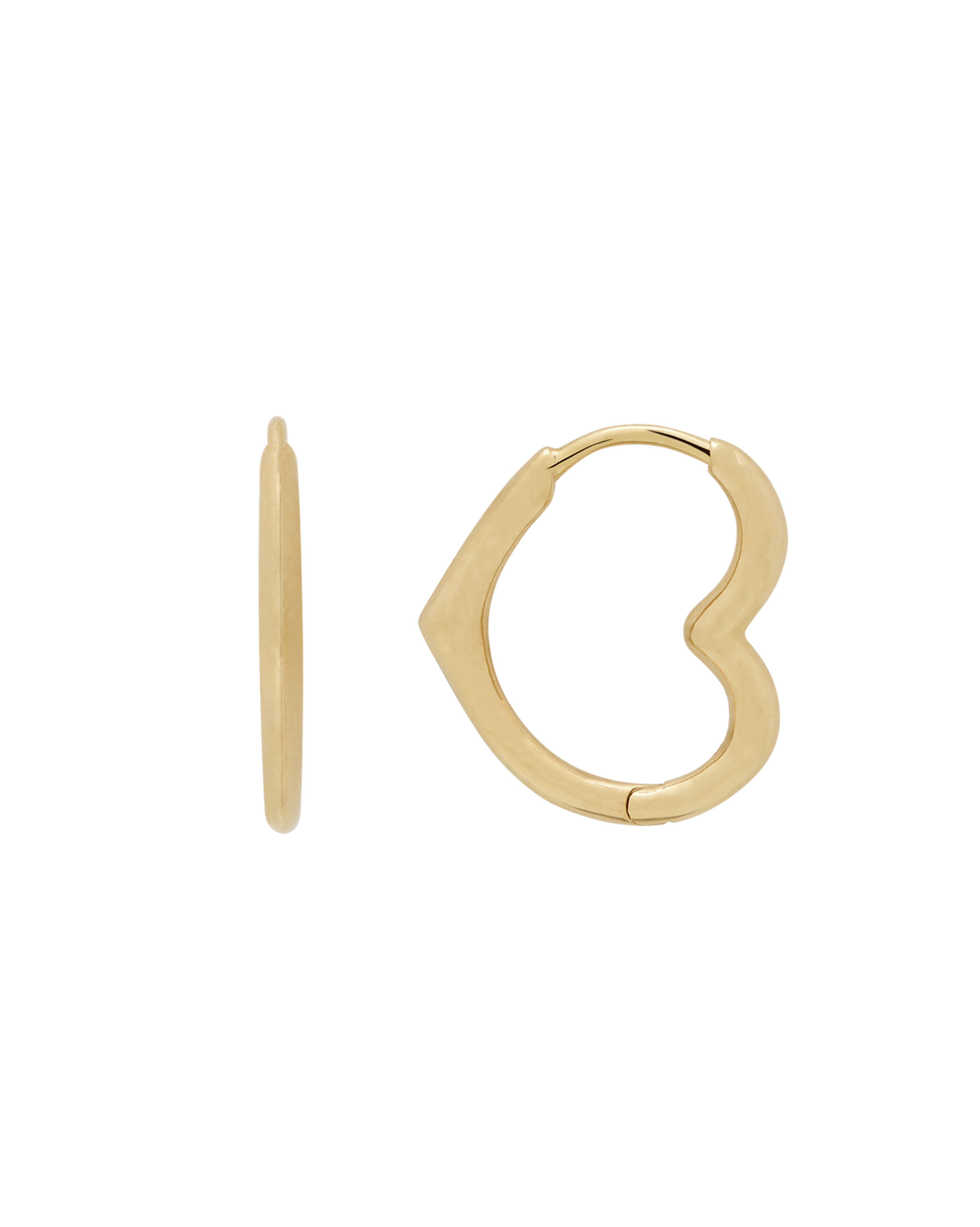 Croia Heart Huggie Hoops