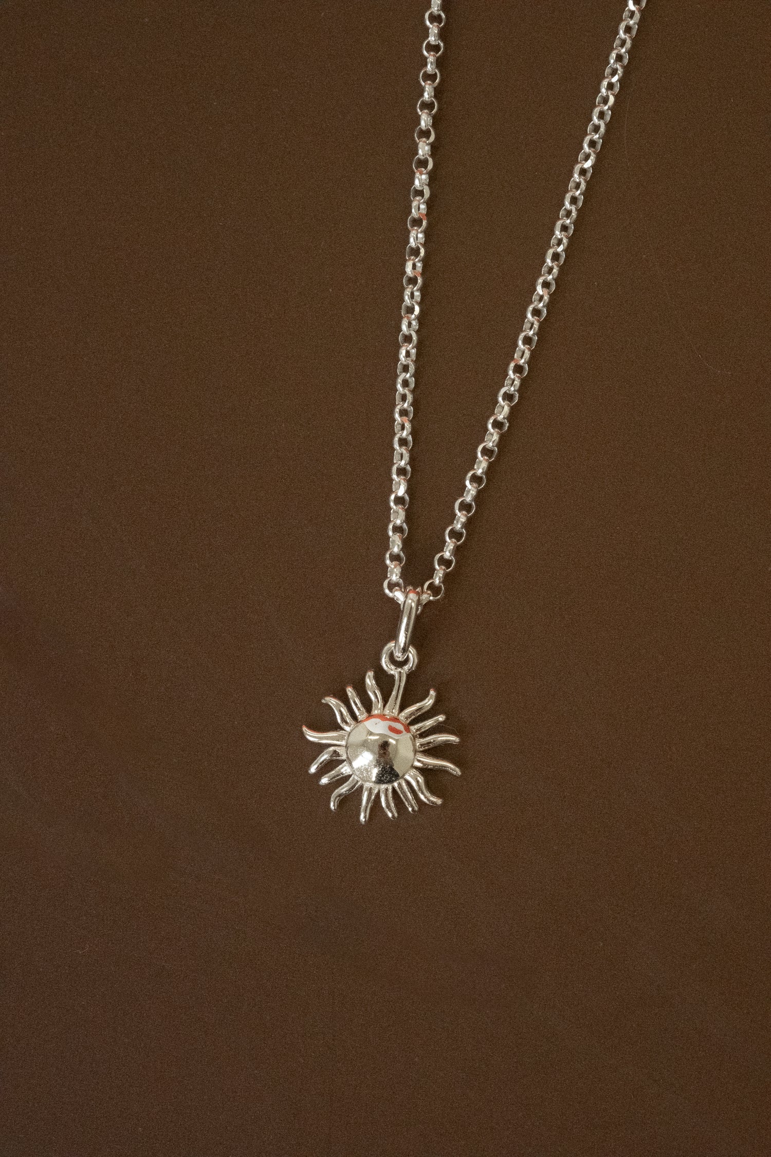 Paradiso Sun Pendant Necklace - Sterling Silver