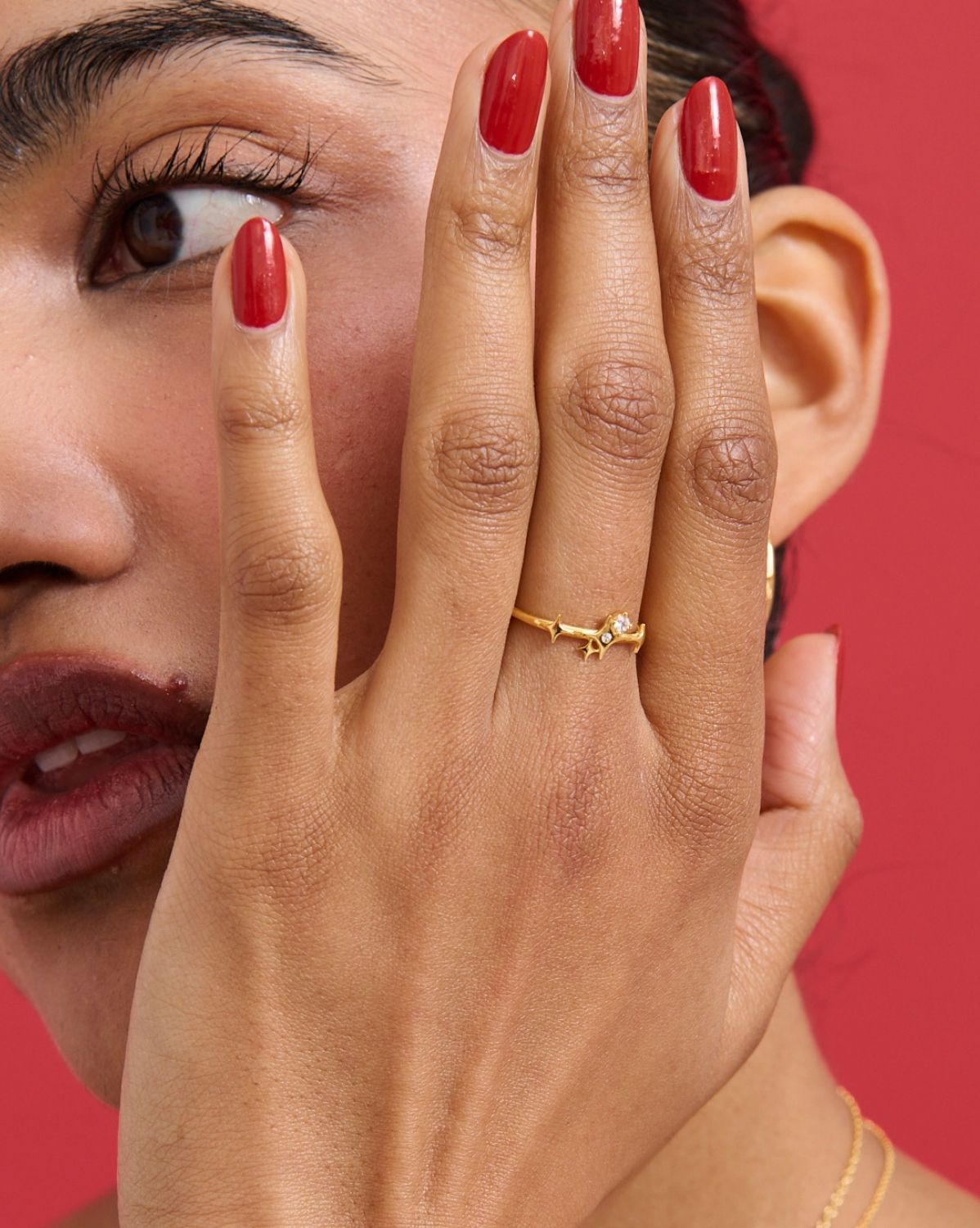 Solid Gold Elira Sparkle Ring