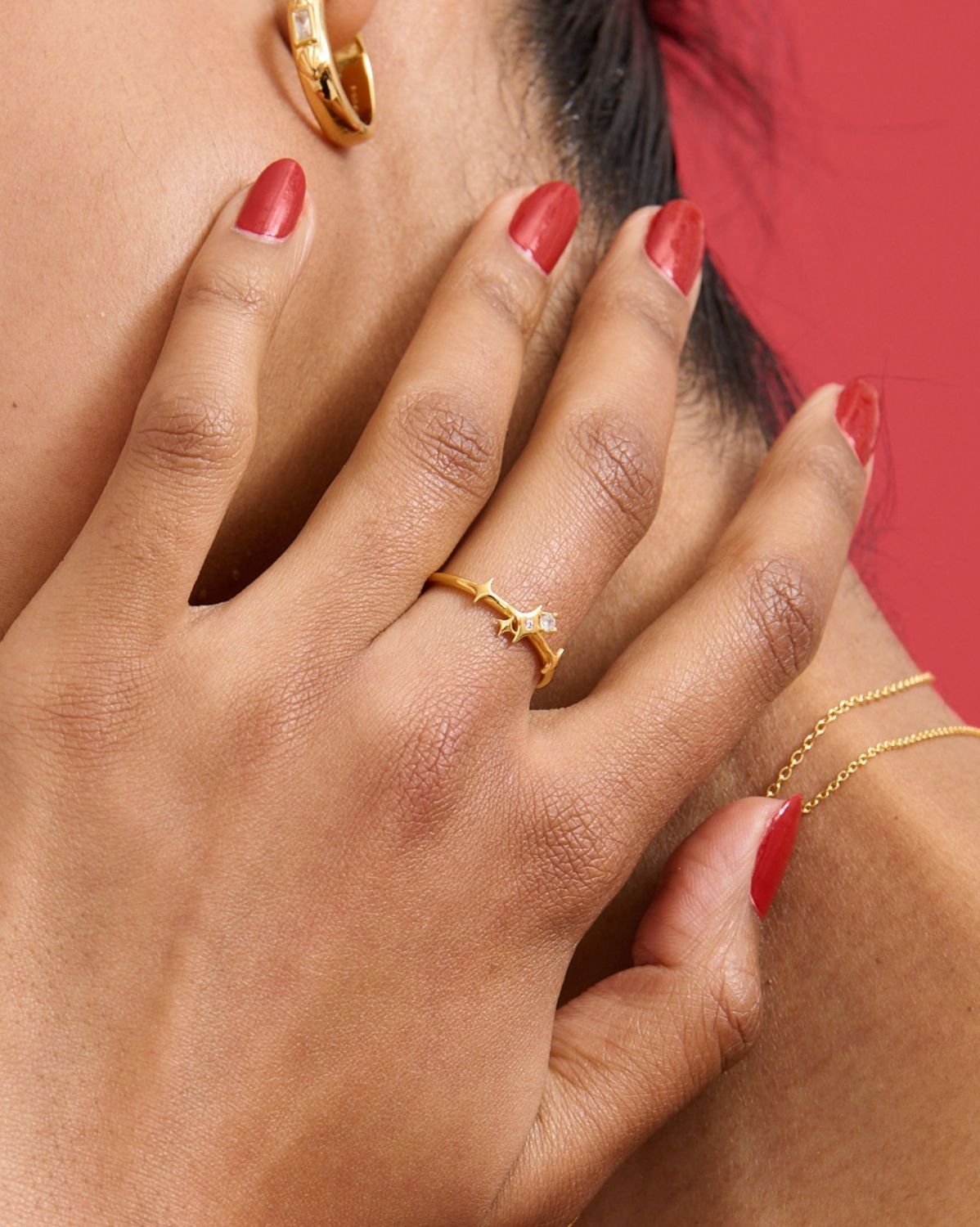 Solid Gold Elira Sparkle Ring