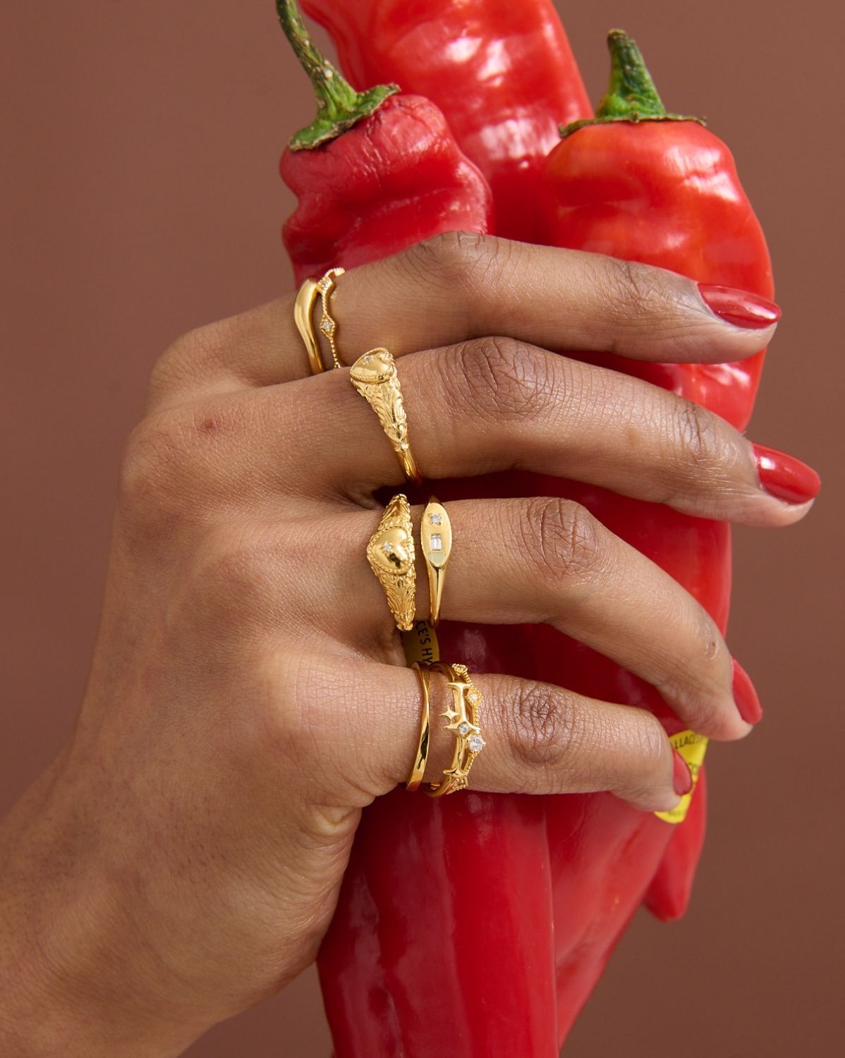 Solid Gold Elira Sparkle Ring