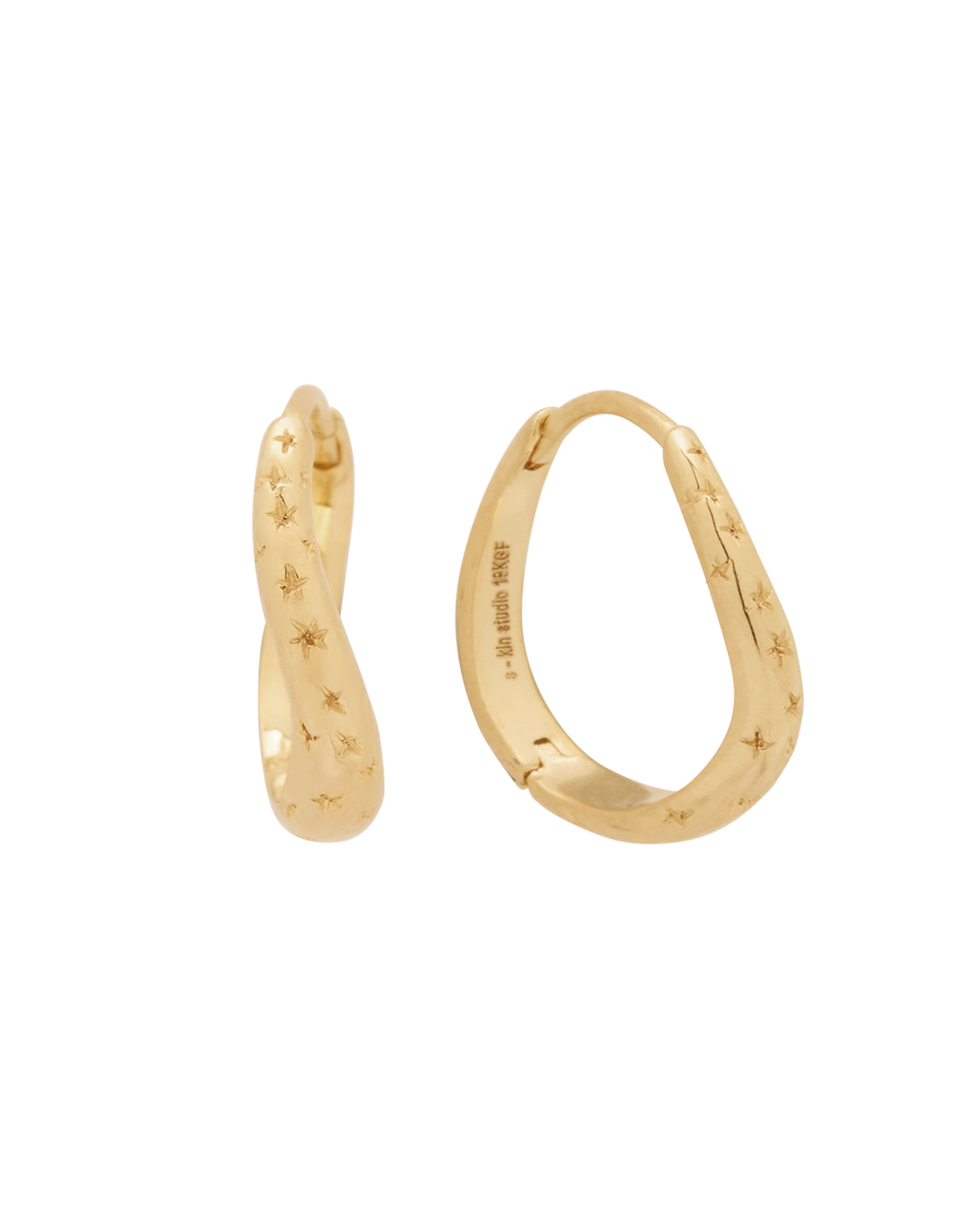 Evangeline Wavy Hoops