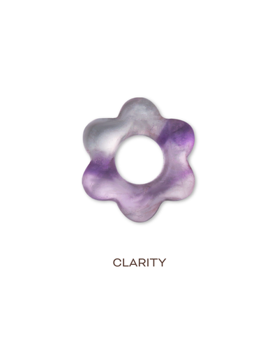 Rina Flower Charm - Fluorite