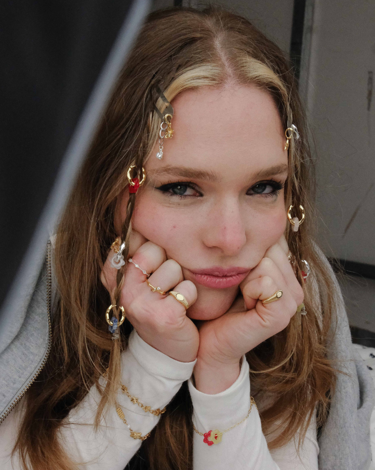 Rina Hoops - Sterling Silver