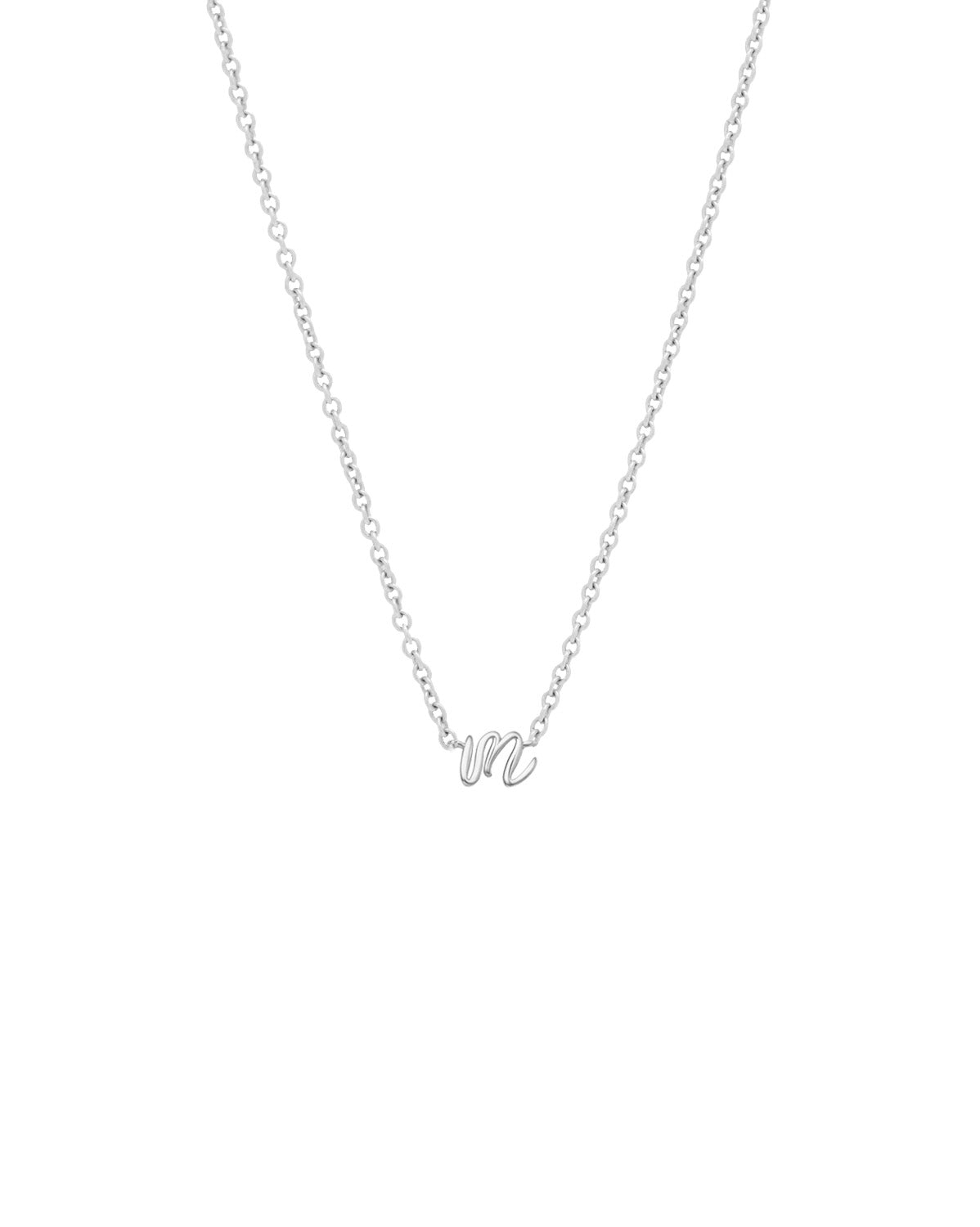 Custom Cursive Letter Necklace - Sterling Silver (up to 7 letters)