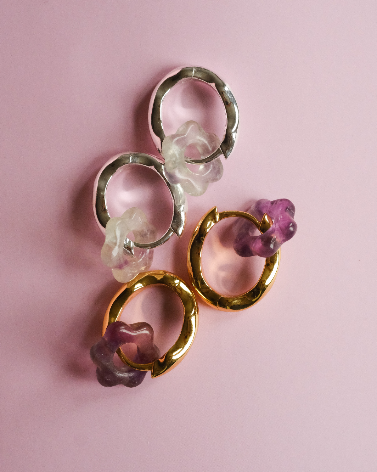 Rina Hoops - Sterling Silver