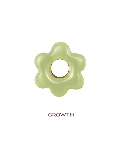 Rina Flower Charm - Green Topaz