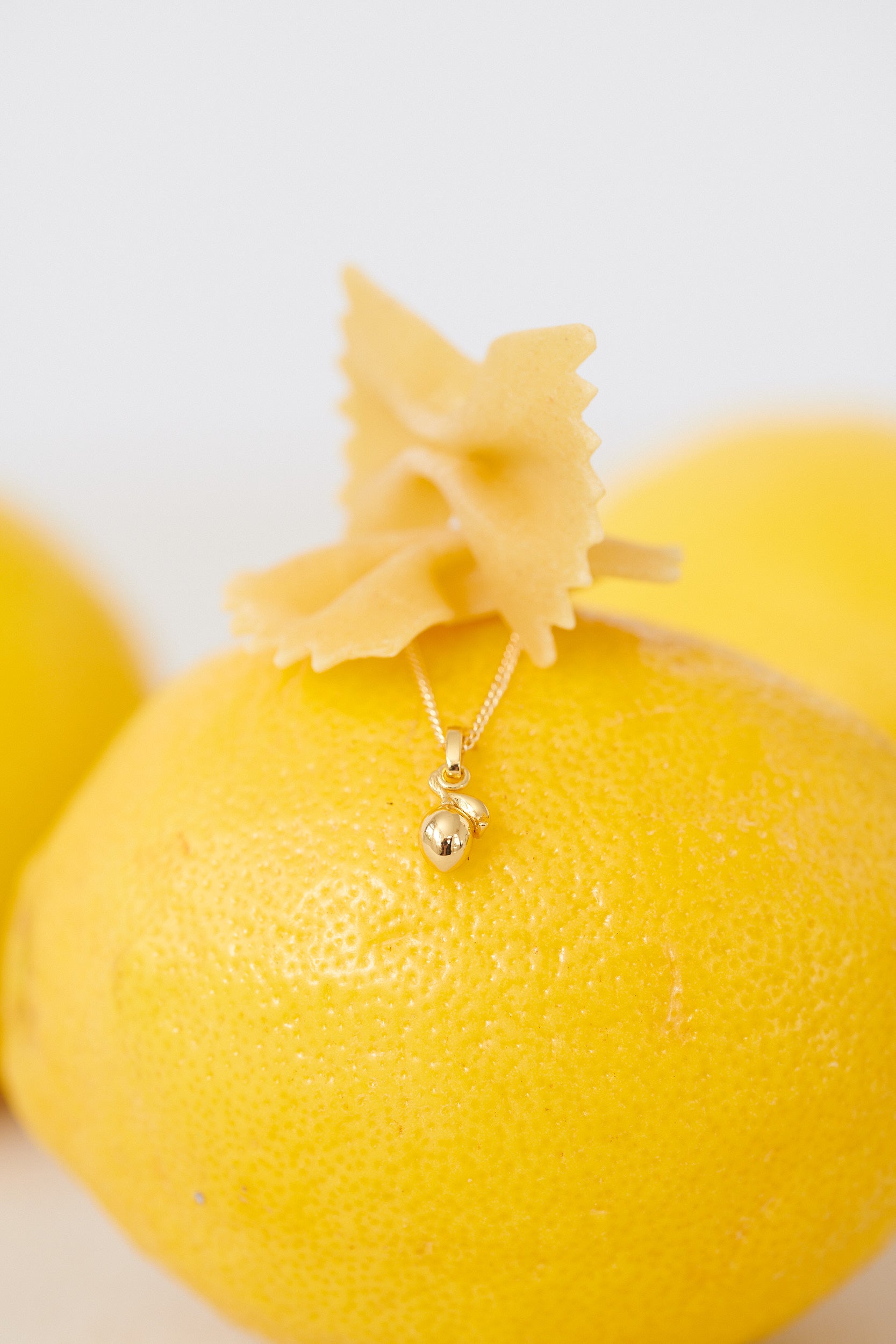 Lemon Pendant Charm - Sterling Silver