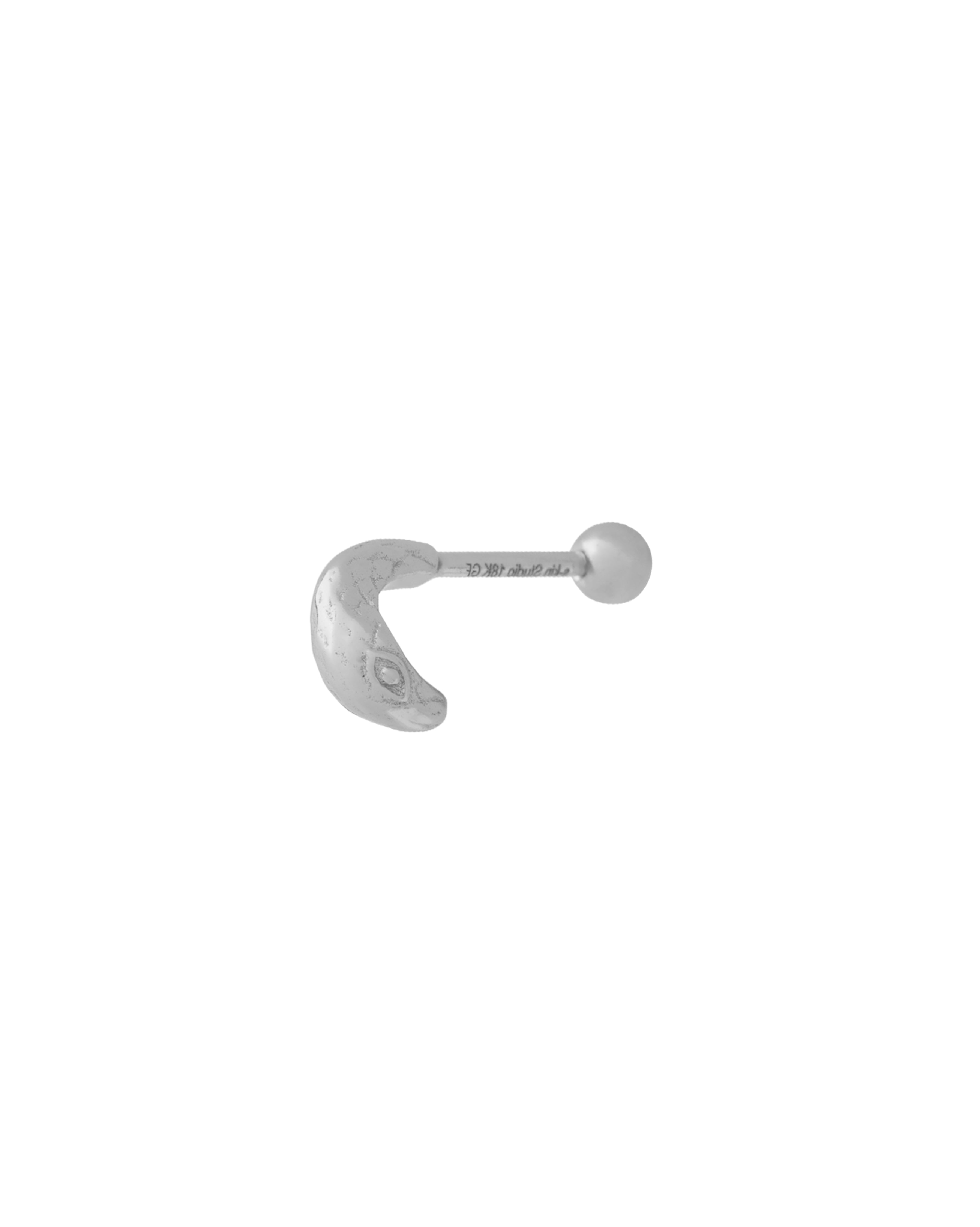 Curved Snake Piercing - Sterling Silver