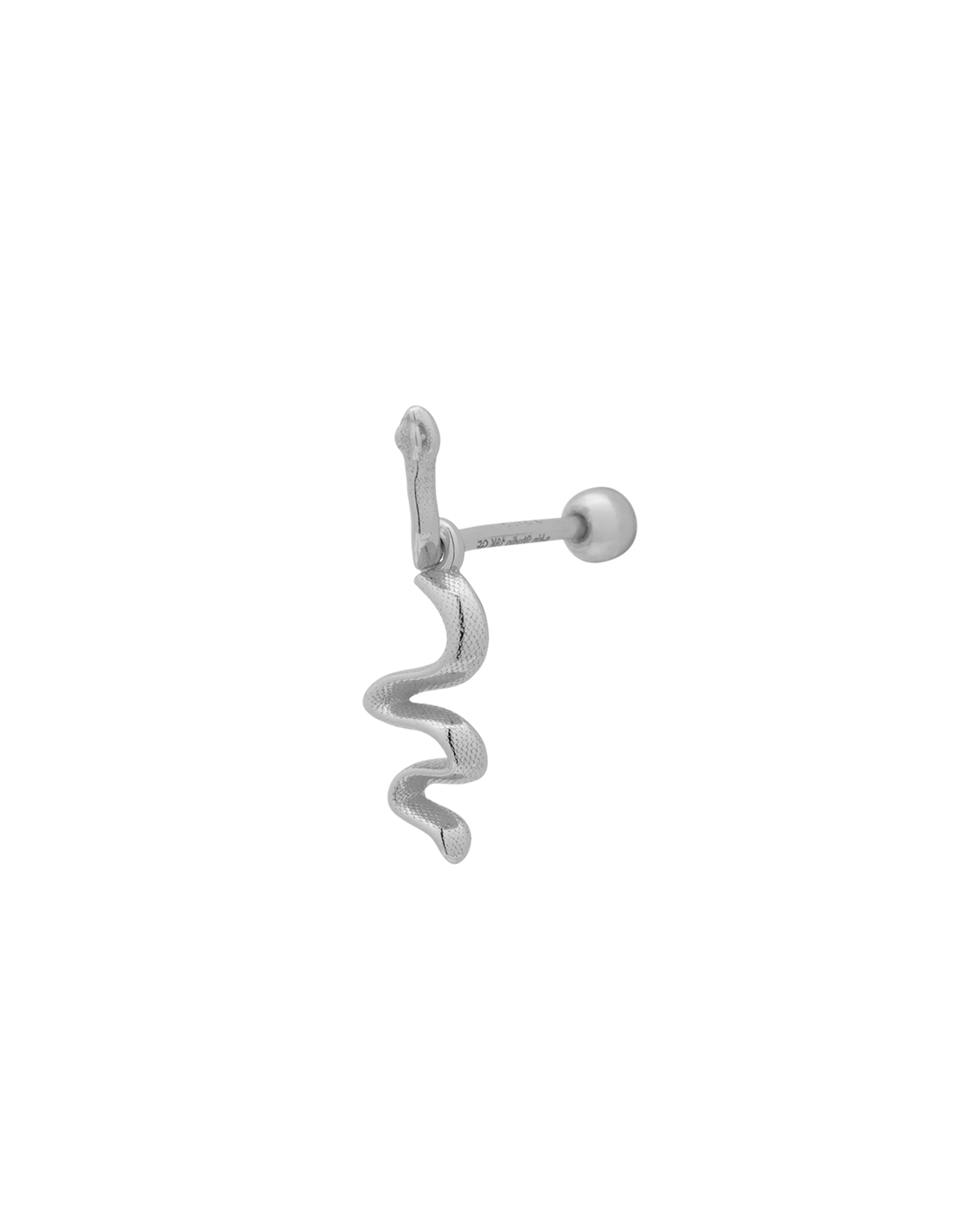 Slither Snake Piercing - Sterling Silver