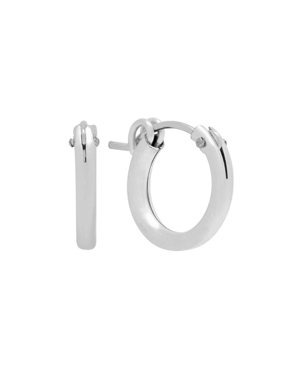 15mm Hoop Earrings with Any Jersey Number Charm and Left Handed