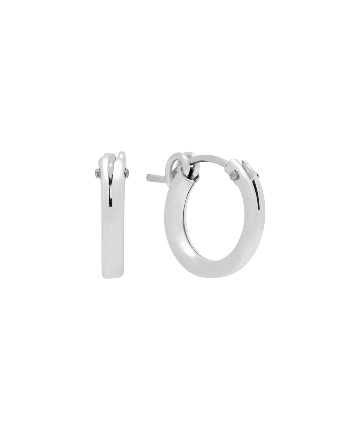 Mix & Match Small Latch Hoops (13mm) - Sterling Silver