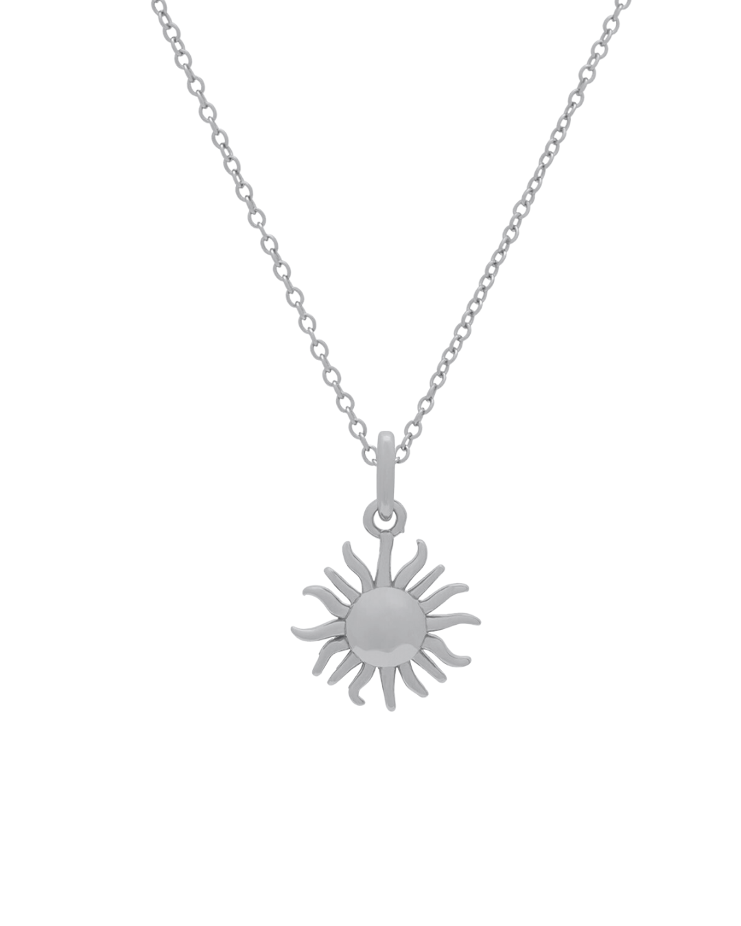 Paradiso Sun Pendant Necklace - Sterling Silver