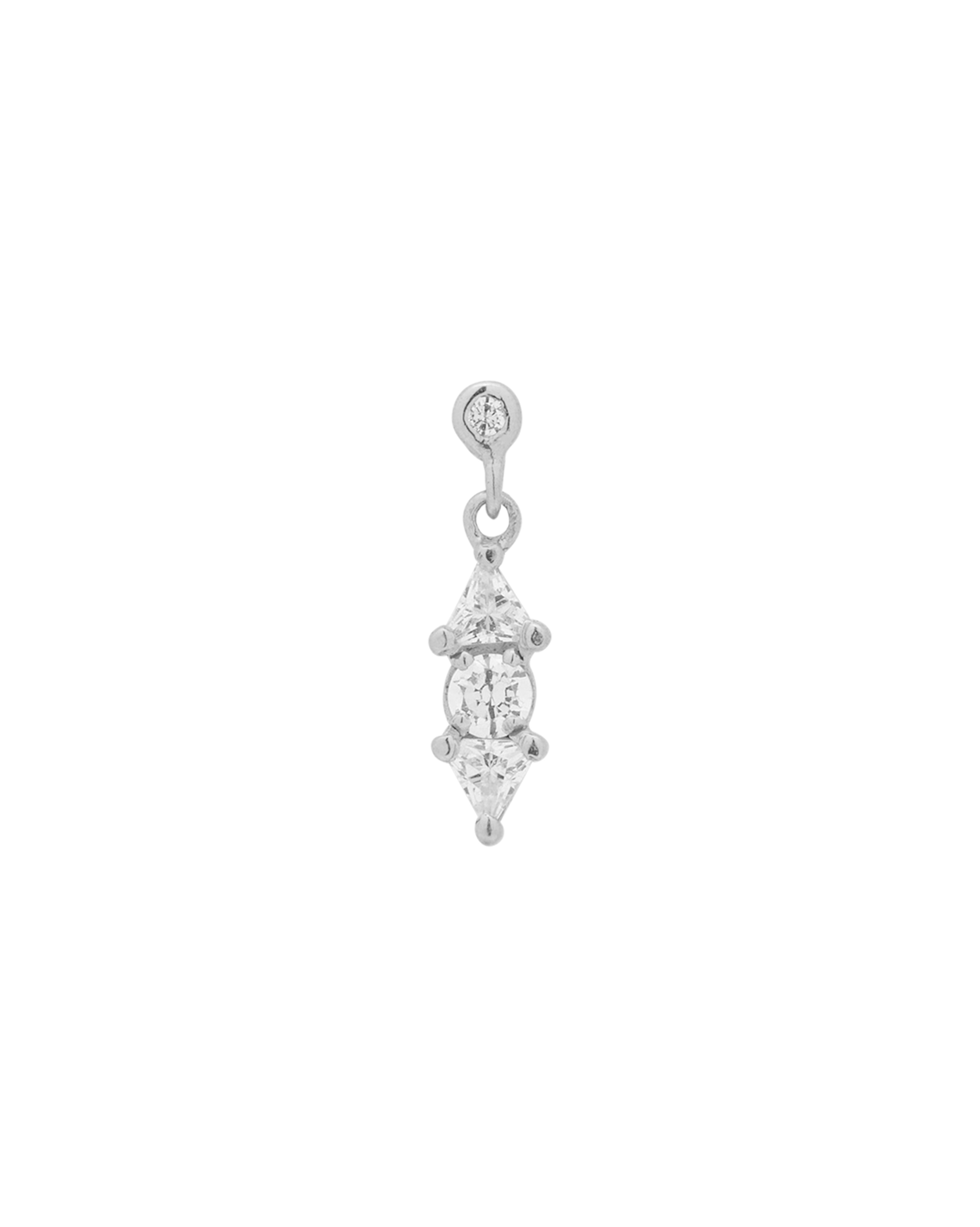 Charlotte Dangle Piercing Stud - Sterling Silver