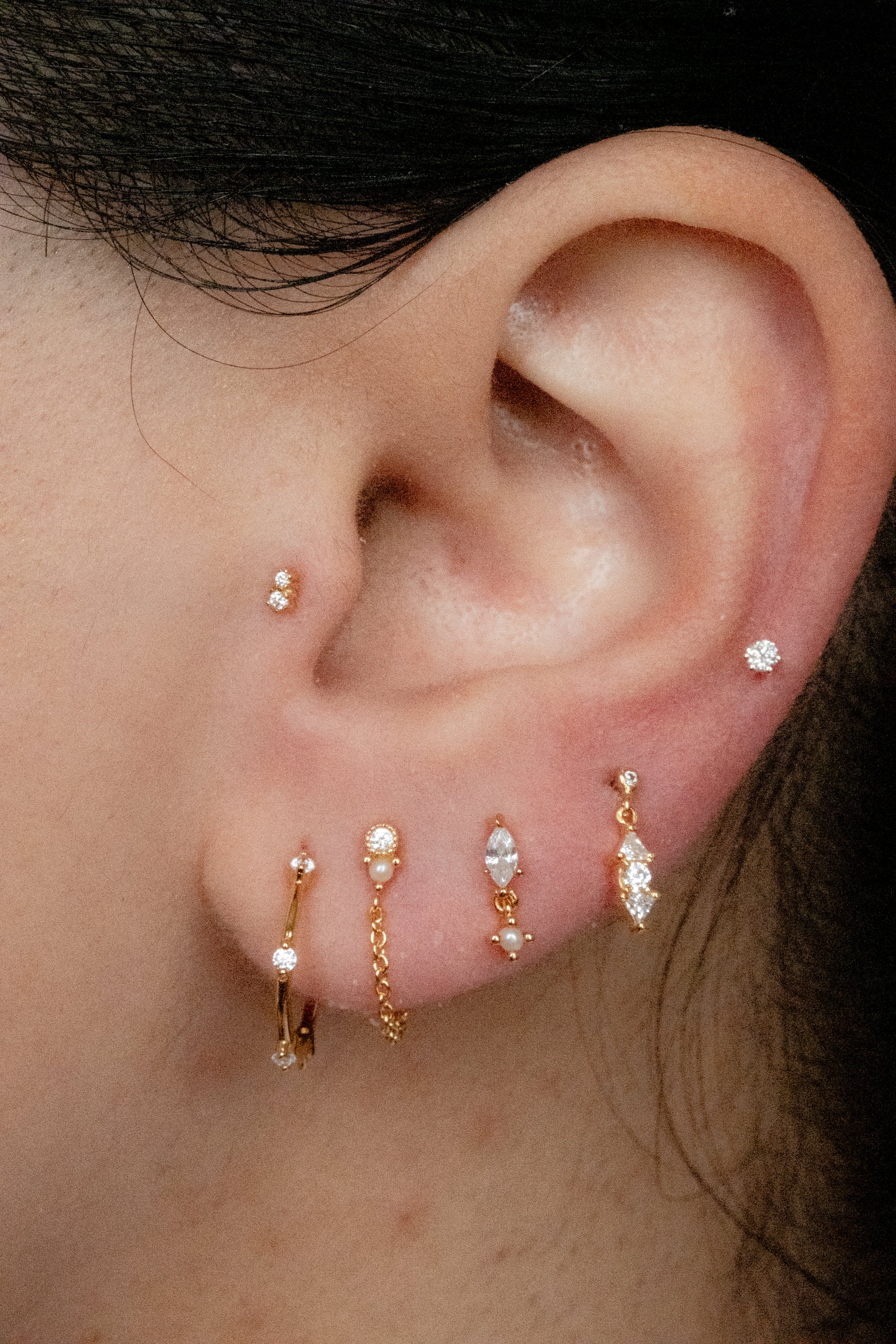 14K Solid Gold Byeol Piercing Stud