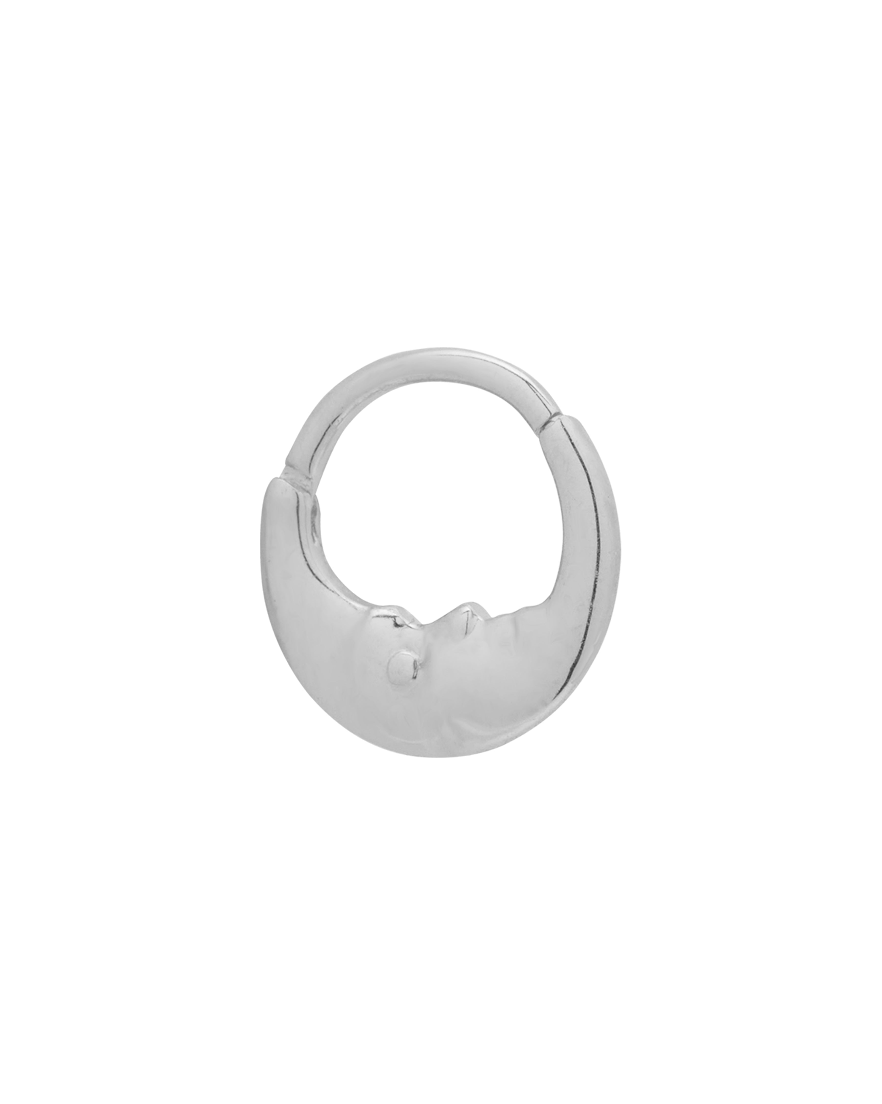 La Luna Clicker Hoop - Sterling Silver