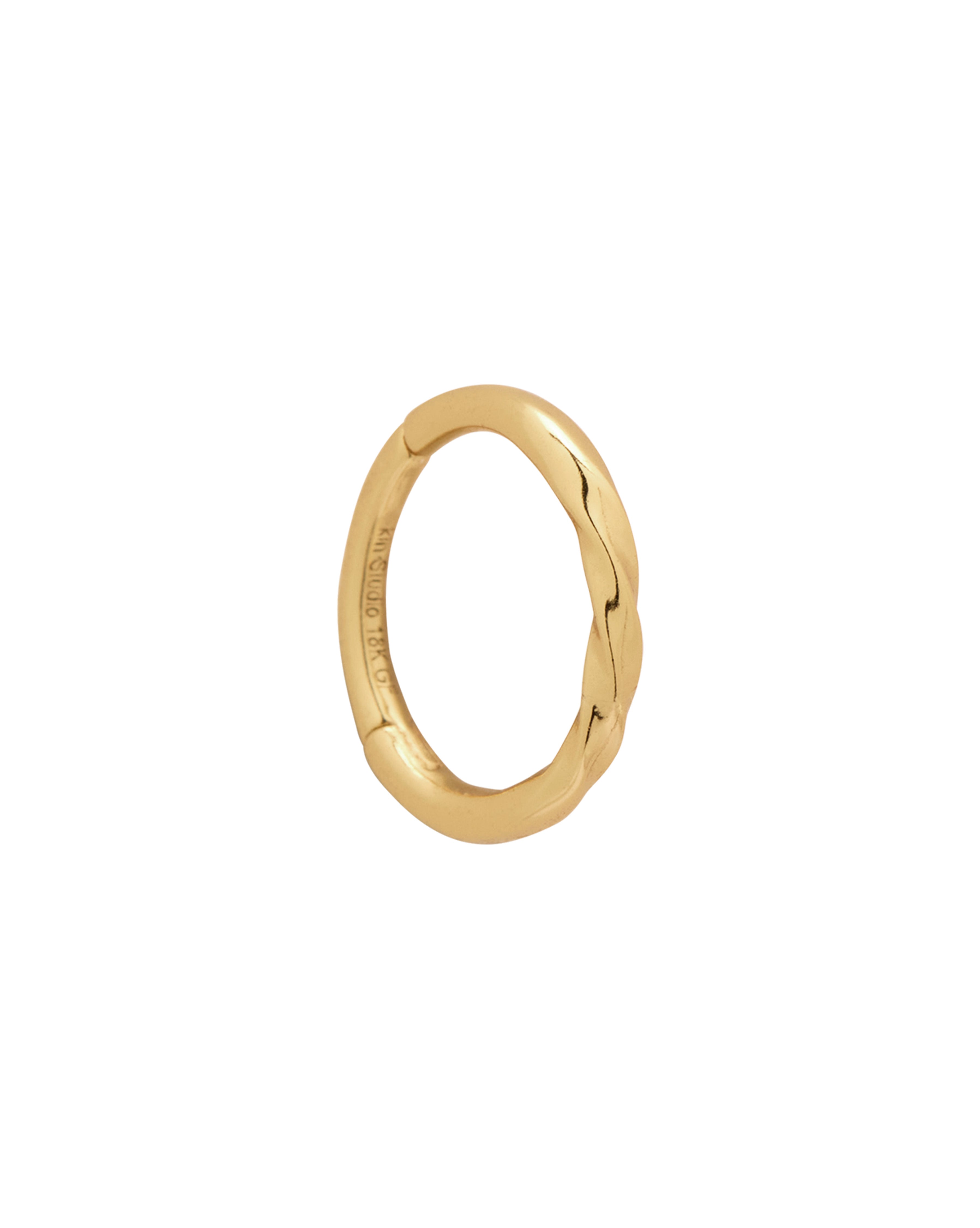 14K Solid Gold Twist Seamless Clicker