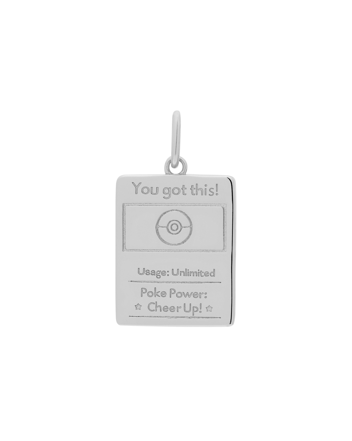 Pokemon Trading Card Pendant - Sterling Silver
