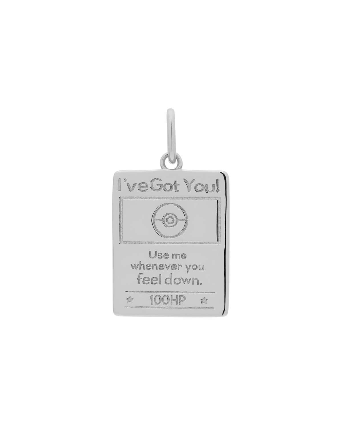 Pokemon Trading Card Pendant - Sterling Silver