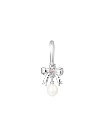 Present Bow Charm - Sterling Silver