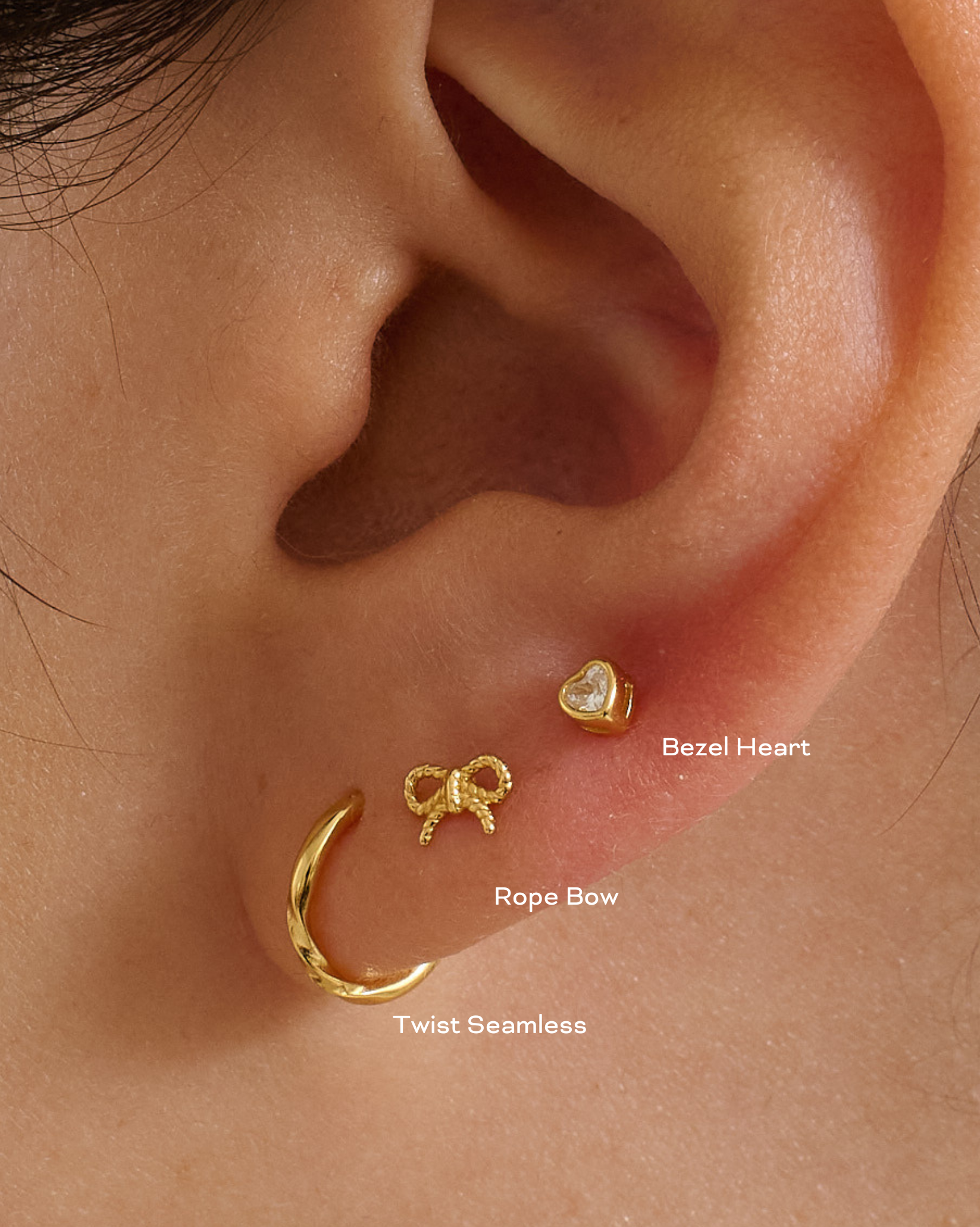 Rope Bow Piercing Stud
