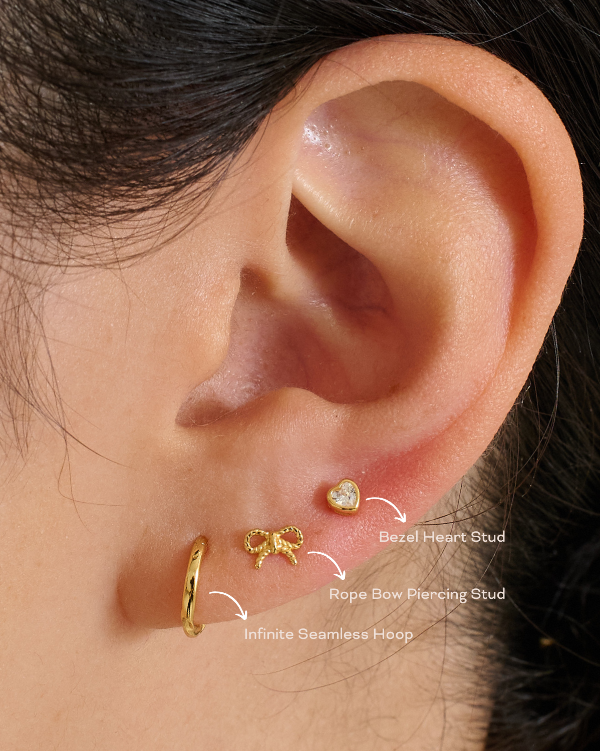 14K Solid Gold Infinite Seamless Hoop