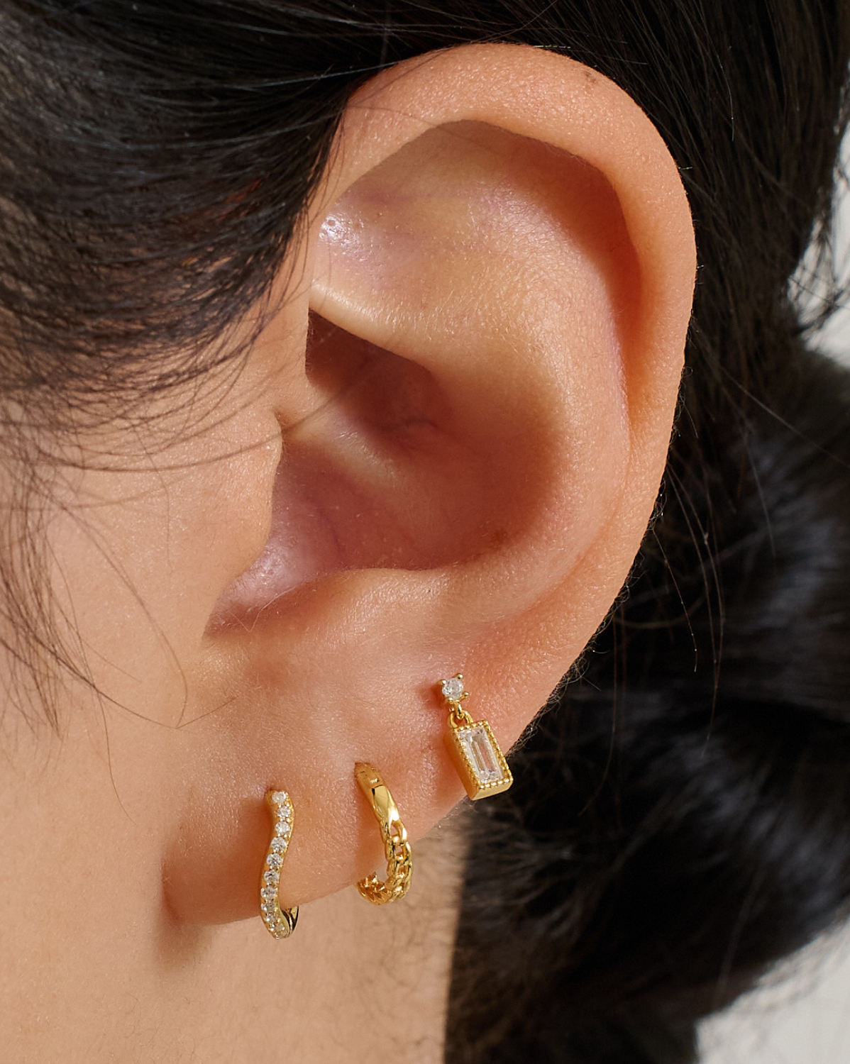 Bagete Dangle Piercing Stud