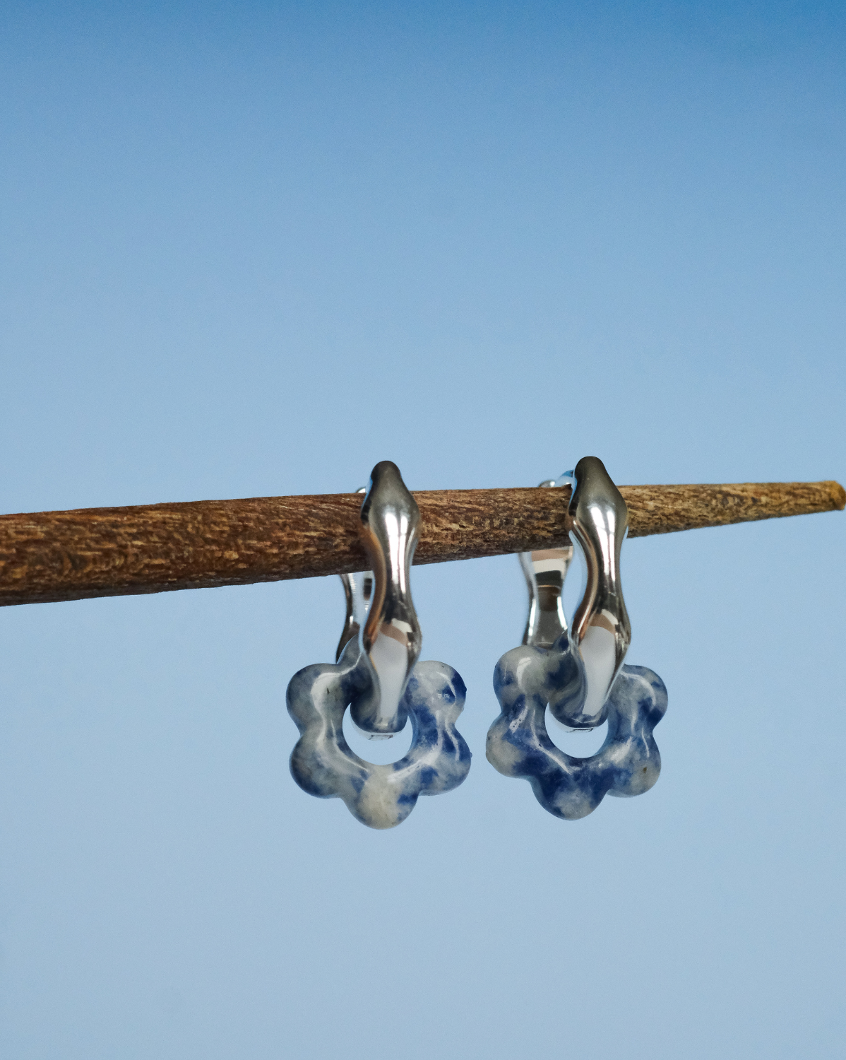 Rina Hoops - Sterling Silver